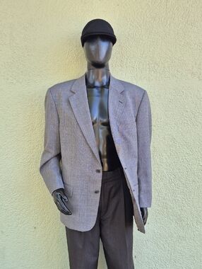 Tom Rich Collection (India) Men's Grey Wool Blend Luxury Sport Coat